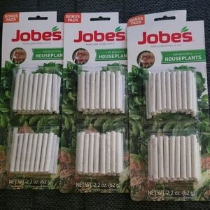 3 PACKS OF 50 Jobes 13-4-5 Fertilizer Sticks for Beautiful Houseplants (150)